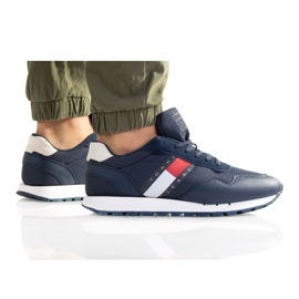 Tommy Hilfiger Retro Tjm Runner in pelle M EMOEMO1081 blu