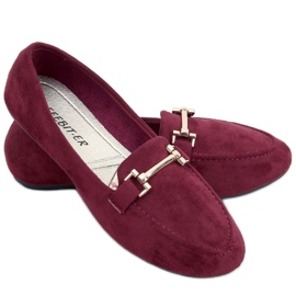 Mocassini da donna Kubra Wine rosso