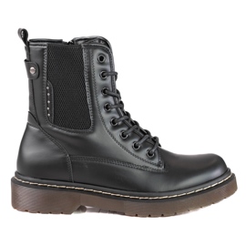 Stivali Shelovet Jodhpur da donna con allacciatura nero