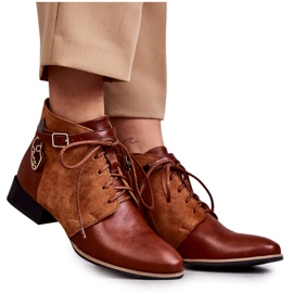 Stivali in pelle da donna Maciejka 5743A-29 Marrone