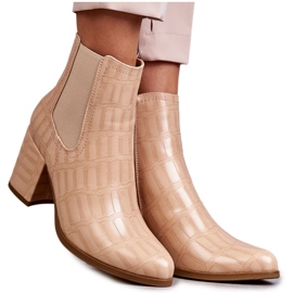 Stivaletti in pelle di serpente La.Fi 260038BE-XC Beige