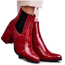 PL4 Stivali Snake Ecopelle La.Fi 260038R-XC Rosso