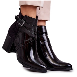 PL4 Stivali laccati alla moda La.Fi 260037B-LA Nero