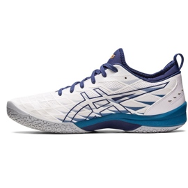 Scarpa da pallamano Asics Blast Ff 3 M 1071A076 100 bianco blu navy