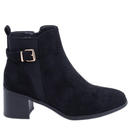 Stivali con tacco alto di Cyndi Black Suede nero