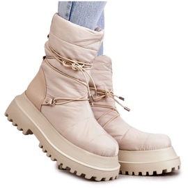 FS1 Stivali da neve da donna sulla piattaforma Lilou beige