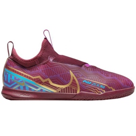 Scarpe da calcio Nike Zoom Mercurial Vapor 15 Club Km Ic Jr DV0738 694 rosso rose e viola