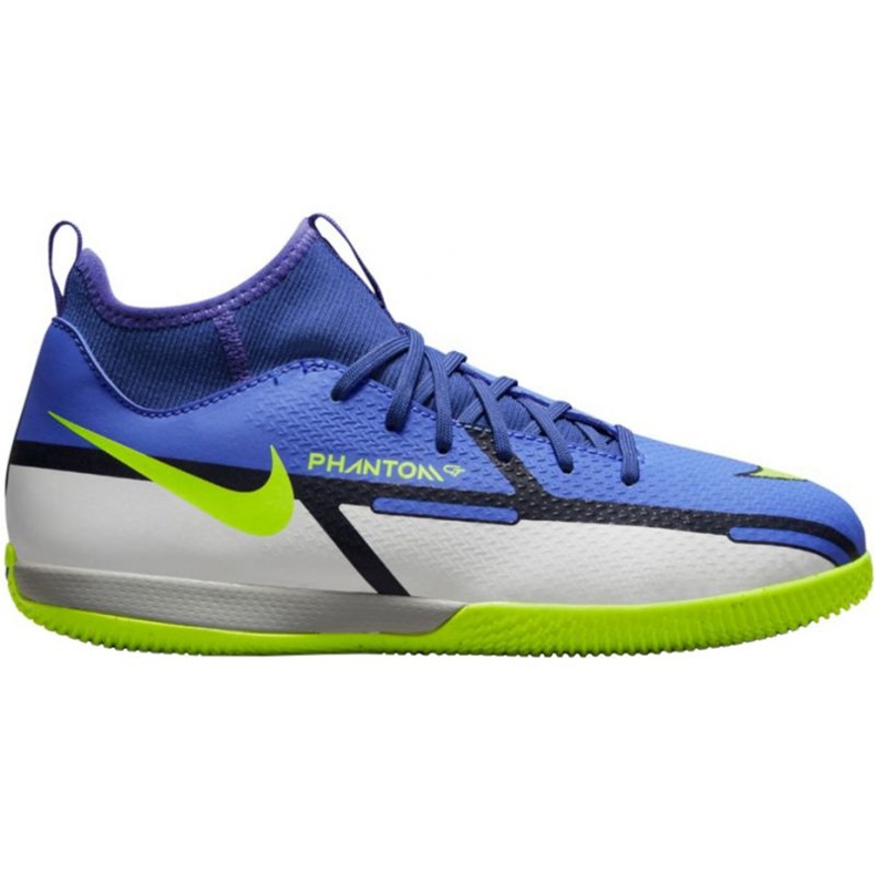 Scarpe da calcio Nike Phantom GT2 Academy Df Ic Jr DC0815 570 bianco, blu, giallo, multicolore blu