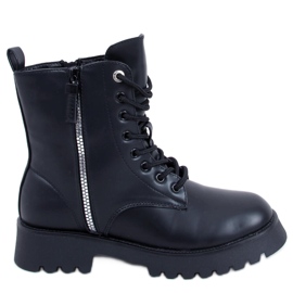 Stivali stringati Hargest Black nero