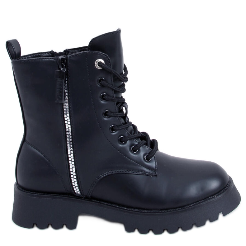Stivali stringati Hargest Black nero