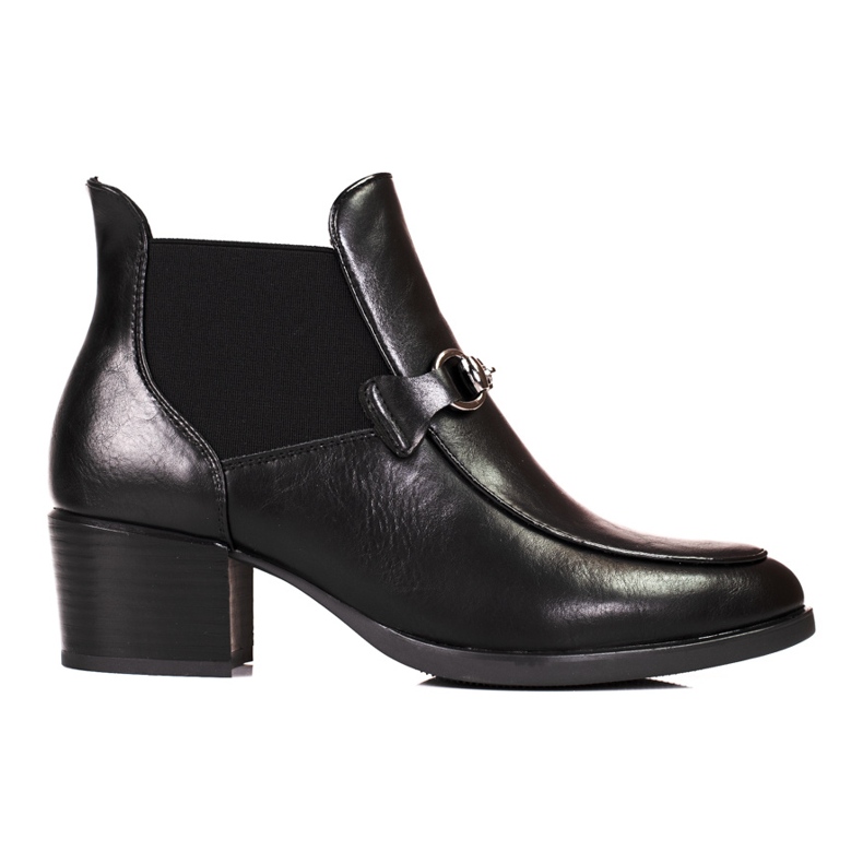 Stivali neri da donna tacco Jodhpur Vinceza nero