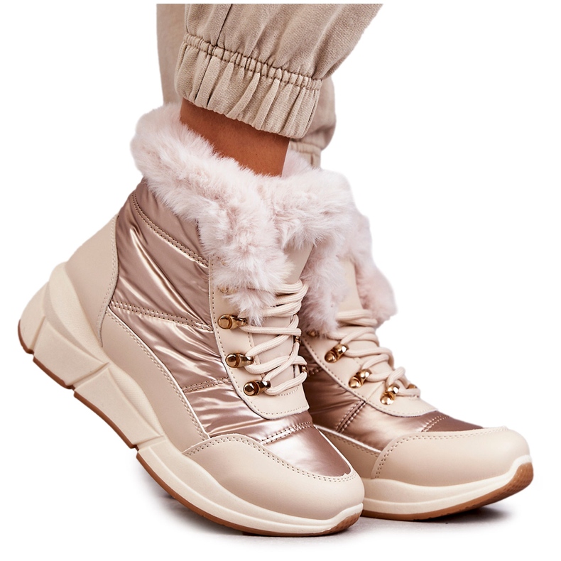 PE1 Doposci da donna in pizzo beige chiaro Anna
