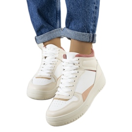 Sneakers panna per la caviglia Adite beige