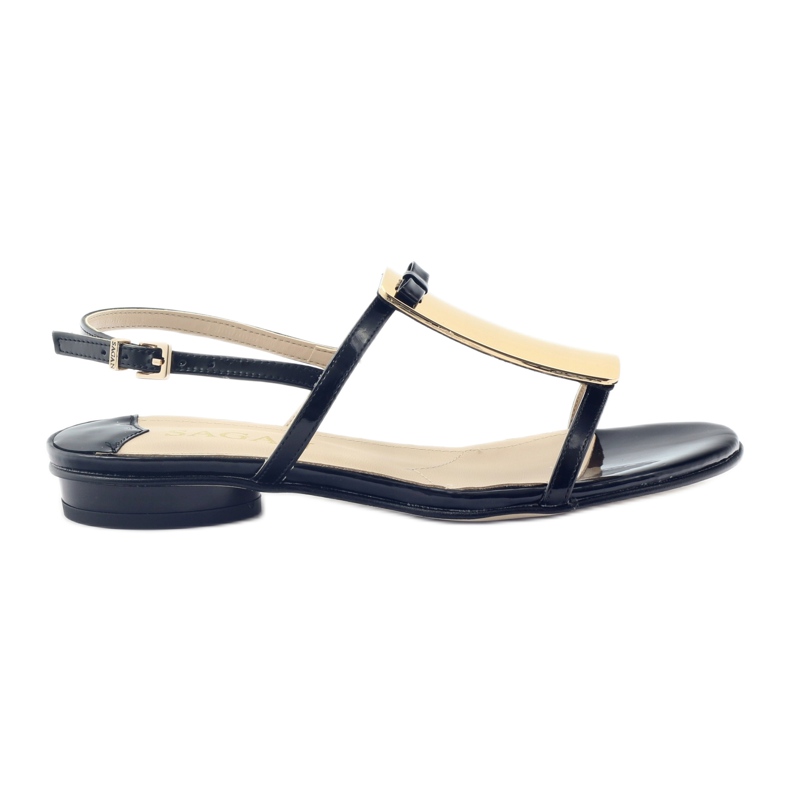 Sandali da donna in oro decoro Sagan 2698 nero