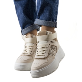 Sneakers beige alla caviglia di Adolis