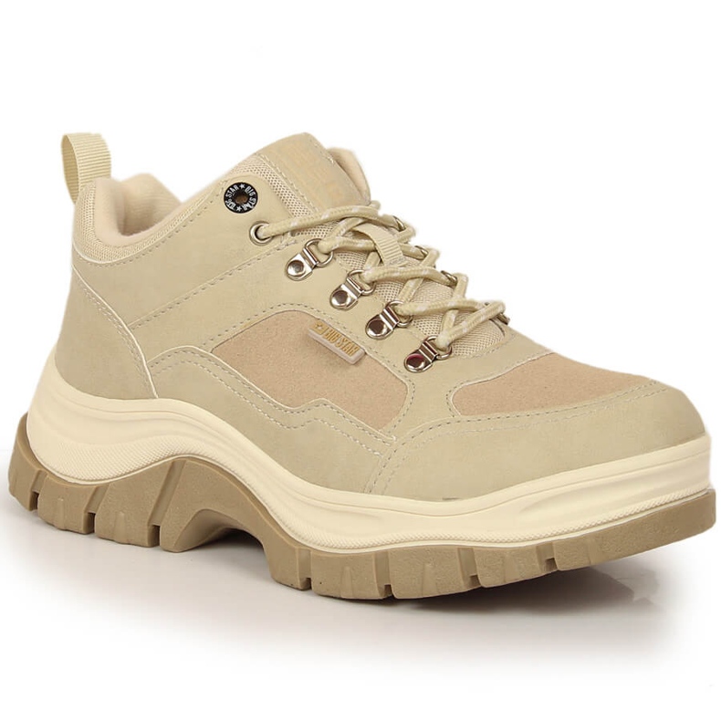 Scarpe da donna con felpa Big Star beige KK274363