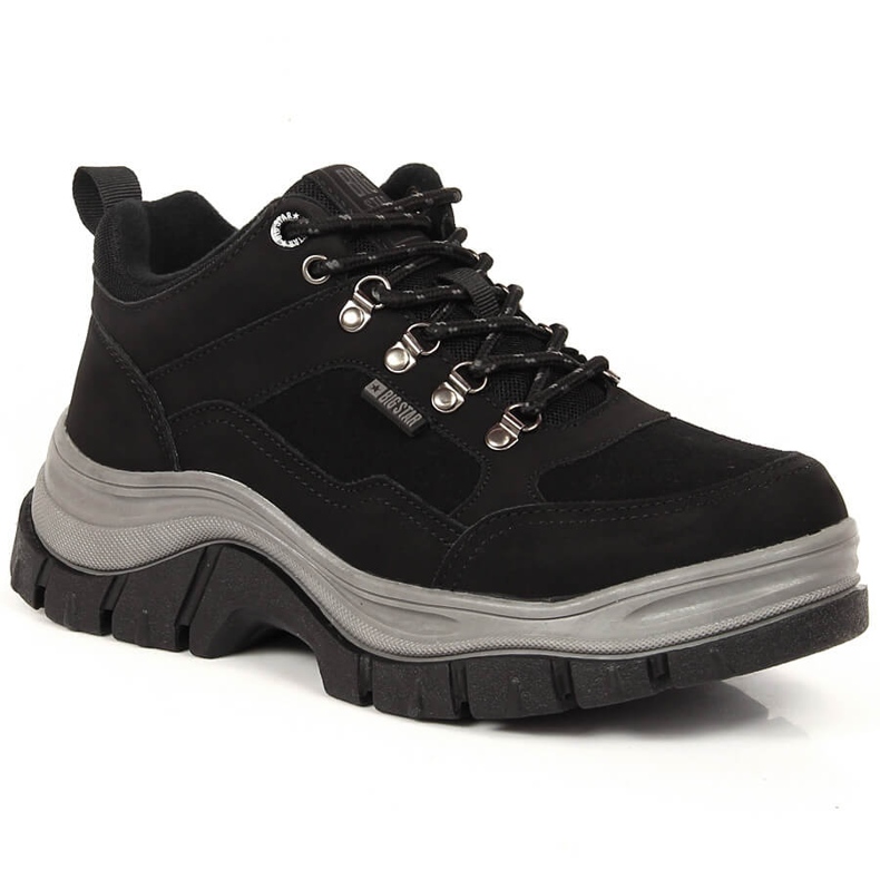 Stivali neri da donna con pile Big Star KK274364 nero