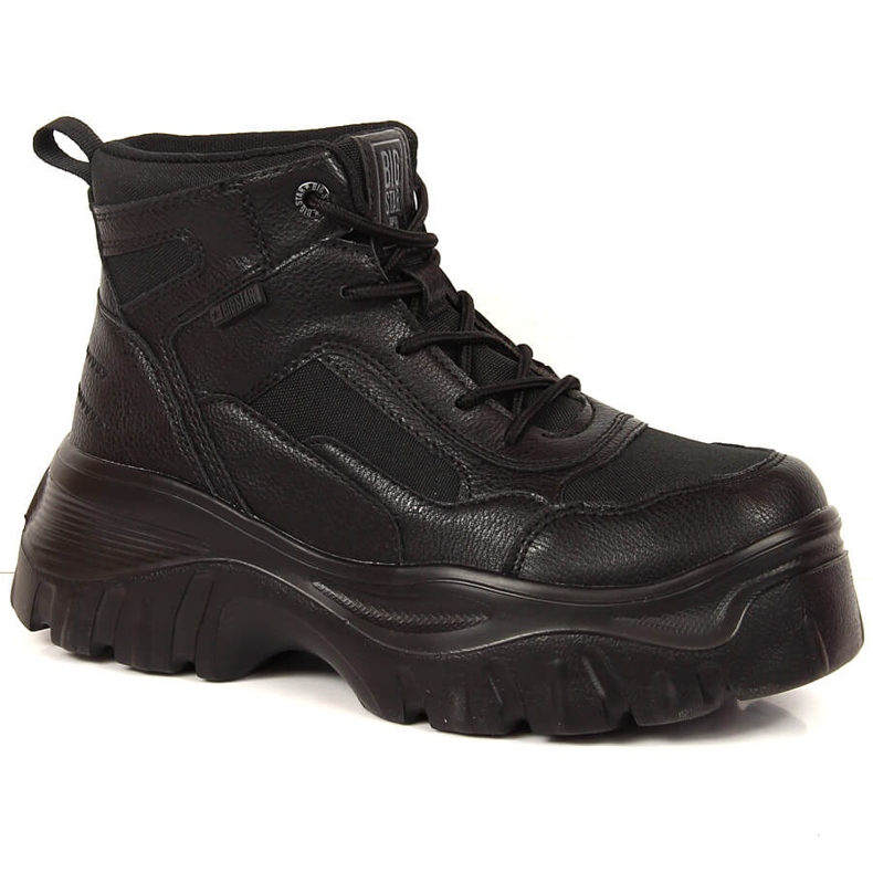 Stivali neri con plateau da donna Big Star KK274371 nero
