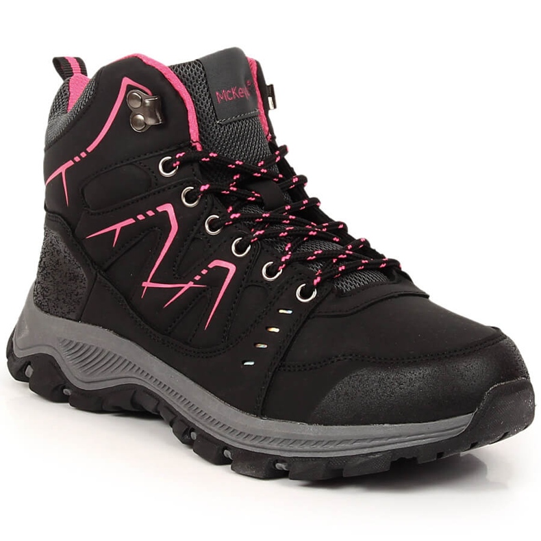 Scarpe da trekking alte da donna McKeylor nere nero