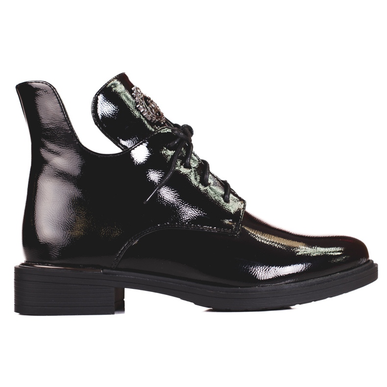 Stivali da donna Shelovet con cut-out nero