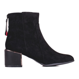 Stivali da donna in camoscio nero Shelovet