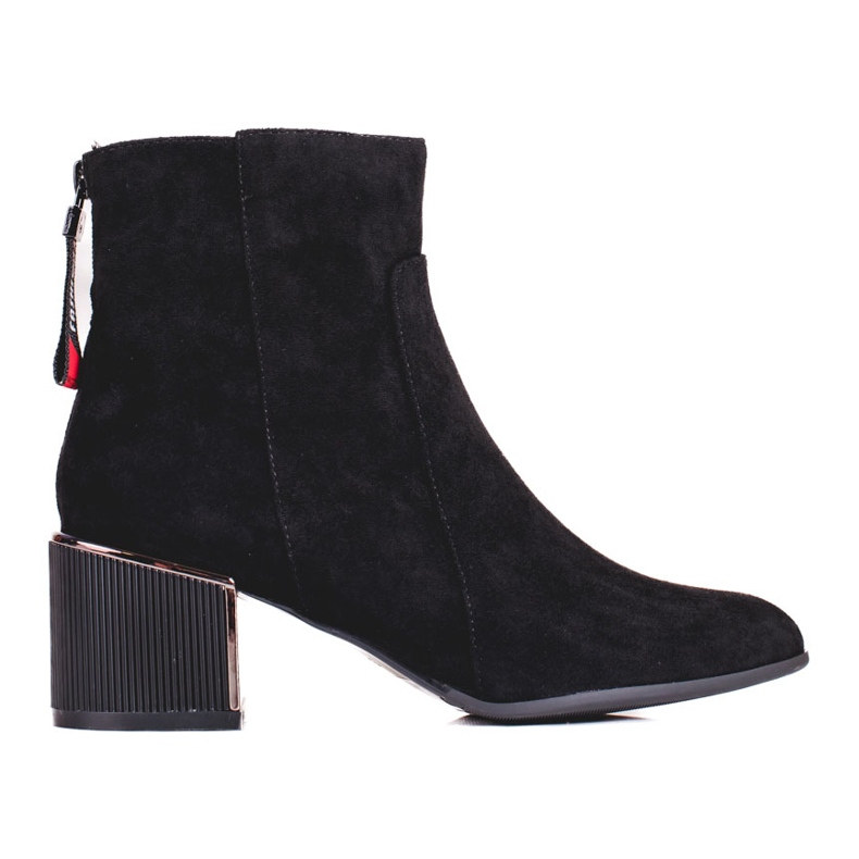 Stivali da donna in camoscio nero Shelovet