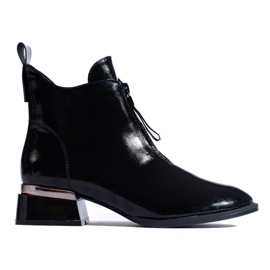 Stivali da donna con tacco basso Shelovet nero