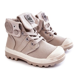 FB3 Sneakers alte da bambino grigie Tobby beige
