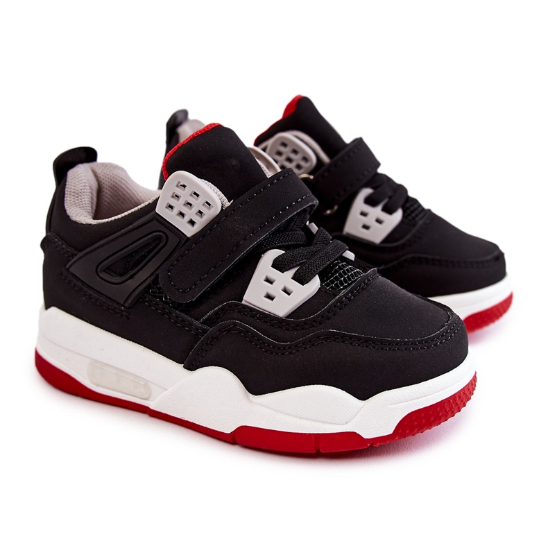 Scarpe Sportive in Pelle per Bambini Marisa Nere e Rosse nero