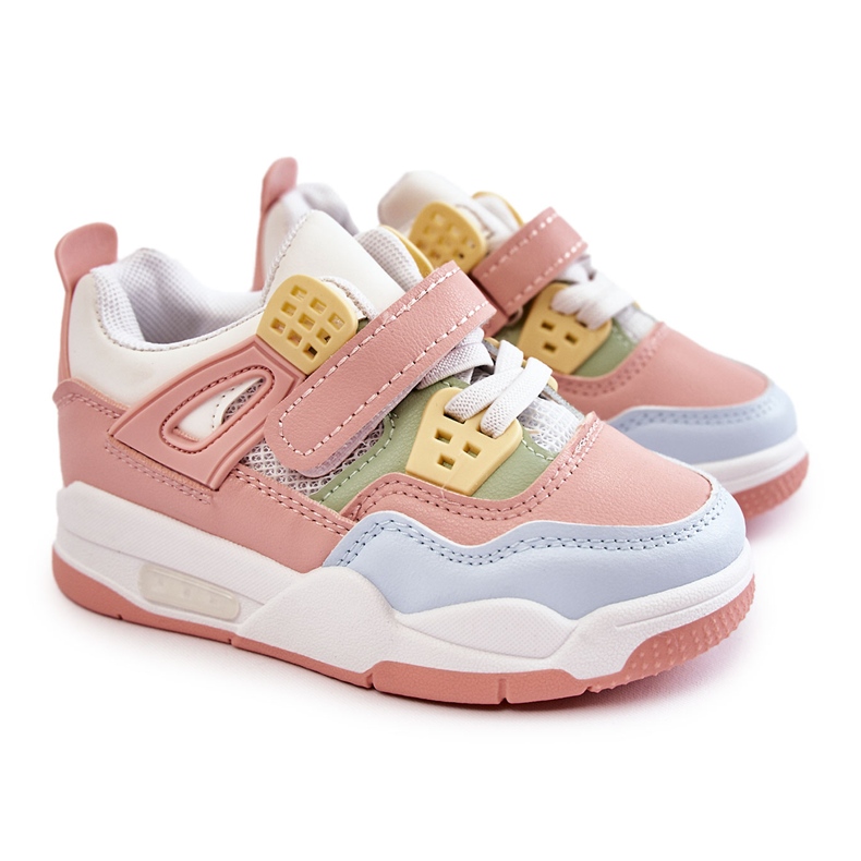 FR1 Scarpe Sportive Bambini in Pelle Multicolor Marisa blu rosa verde