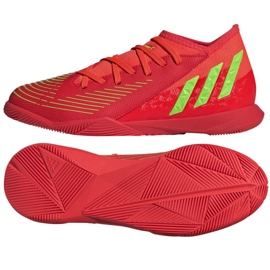 Scarpe da calcio Adidas Predator Edge.3 In Jr GV8510 rosso arance e rossi