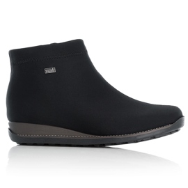 Stivali neri da donna isolati Rieker 98251-00 nero
