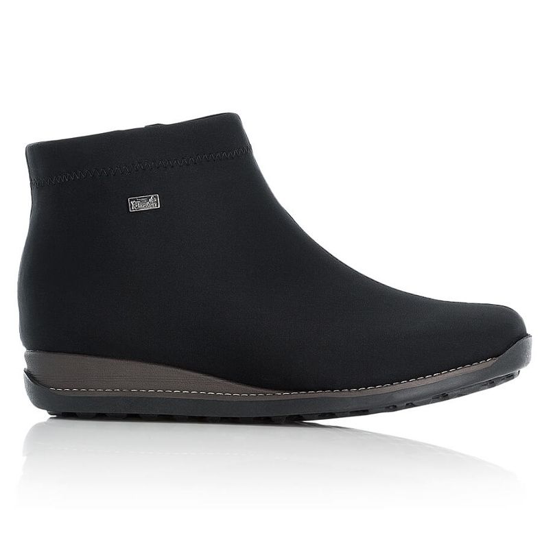 Stivali neri da donna isolati Rieker 98251-00 nero