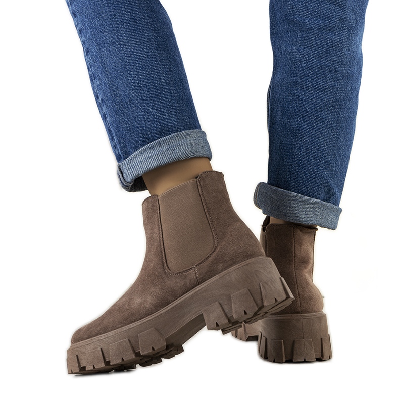 Stivali da donna marrone mooca