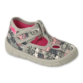 Scarpe per bambini Befado 630P001 rosa grigio
