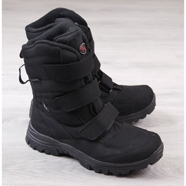 Doposci da trekking impermeabili neri American Club nero