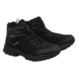 Scarpe da trekking impermeabili oversize nere American Club nero