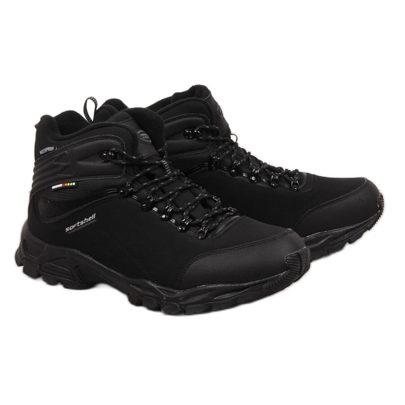 Scarpe da trekking impermeabili oversize nere American Club nero