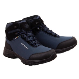 Scarpe da trekking da uomo american club blu navy invernali impermeabili