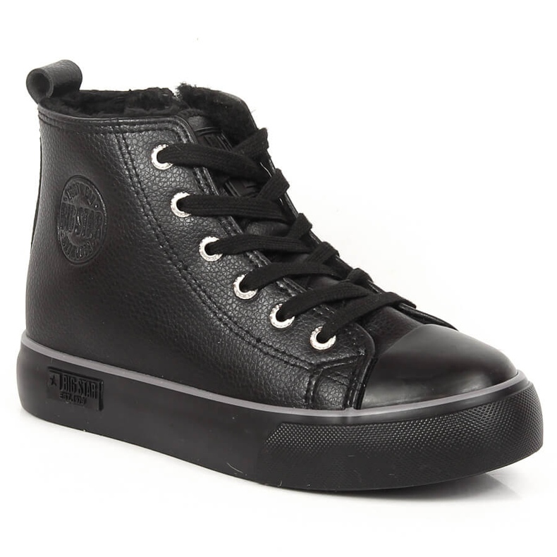 Sneakers da bambino nere ad alto isolamento Big Star KK374228 nero