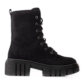 Abbigliamento da lavoro da donna in camoscio nero Shelovet