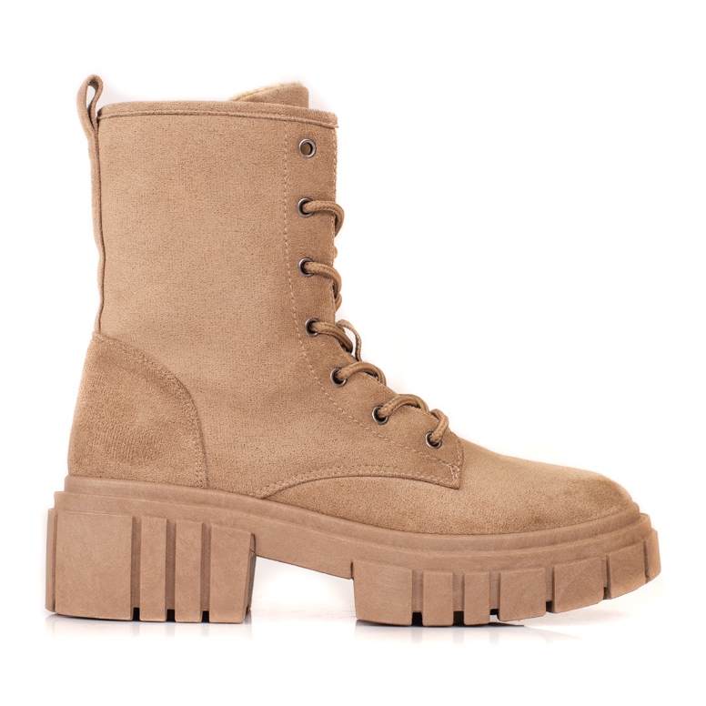 Borse Shelovet da donna in camoscio beige marrone