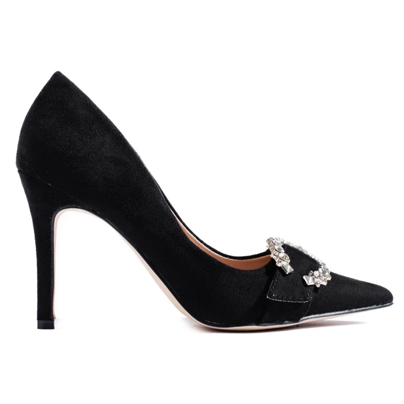 Décolleté da donna nere con tacco alto nero