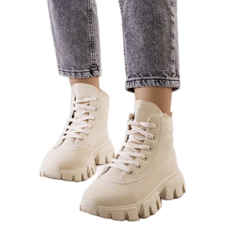 Scarponcini da trekking da donna Nurbi beige