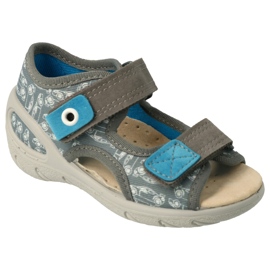 Befado scarpe per bambini pu 065X169 blu grigio