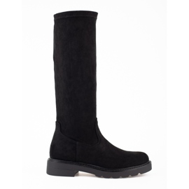 Stivale da donna in camoscio Shelovet nero