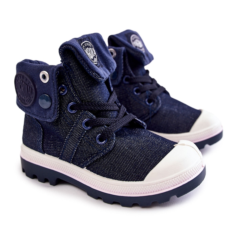 Sneakers alte da bambino, blu navy Tobby