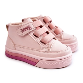 PA1 Sneakers Alte Da Bambino Con Baxter Rosa A Costine