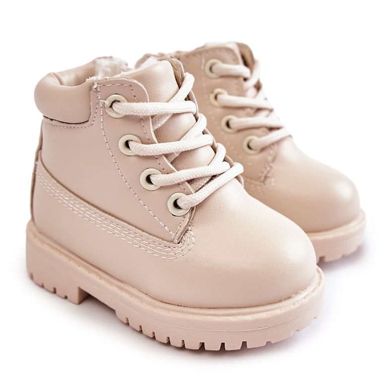 Stivali Caldi Trappers per bambini Dexter beige chiaro