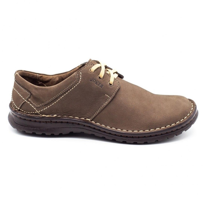 Joker Scarpe da uomo in pelle 229 oliva multicolore cachi